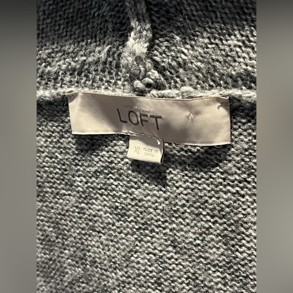 Anna Taylor LOFT Open Front Drop Shoulder Fine Knit Cardigan With Pockets - Picture 4 of 13